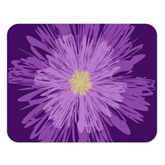 Purple Flower Floral Purple Flowers Double Sided Flano Blanket (large)  by Nexatart