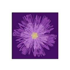 Purple Flower Floral Purple Flowers Satin Bandana Scarf by Nexatart