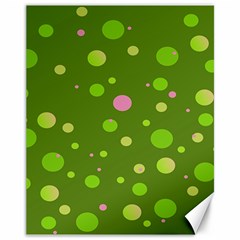Decorative Dots Pattern Canvas 11  X 14   by ValentinaDesign