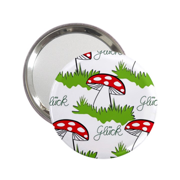 Mushroom Luck Fly Agaric Lucky Guy 2.25  Handbag Mirrors