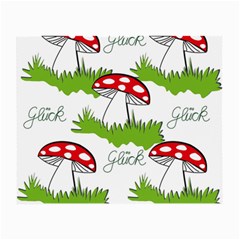 Mushroom Luck Fly Agaric Lucky Guy Small Glasses Cloth by Nexatart