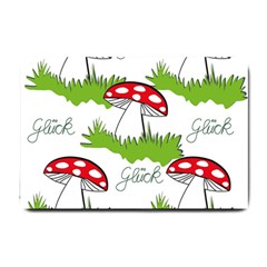 Mushroom Luck Fly Agaric Lucky Guy Small Doormat  by Nexatart