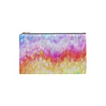 Rainbow Pontilism Background Cosmetic Bag (Small)  Front