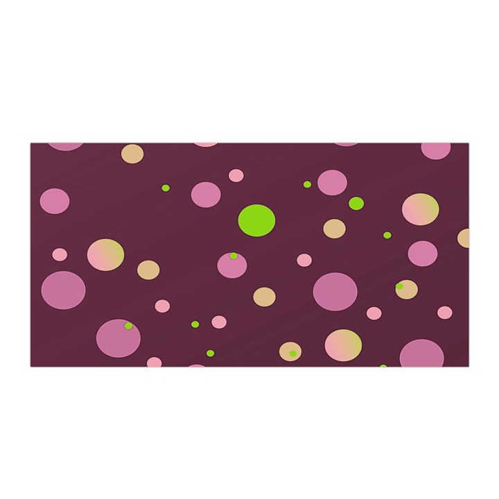 Decorative dots pattern Satin Wrap