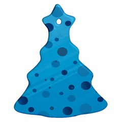 Decorative Dots Pattern Christmas Tree Ornament (two Sides)