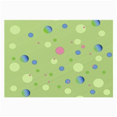 Decorative Dots Pattern Large Glasses Cloth (2-side) by ValentinaDesign