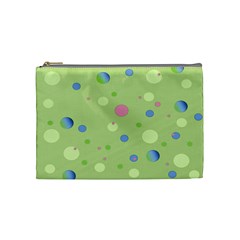 Decorative Dots Pattern Cosmetic Bag (medium)  by ValentinaDesign