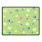 Decorative dots pattern Double Sided Fleece Blanket (Small)  45 x34  Blanket Front