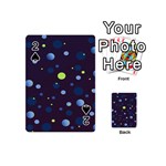 Decorative dots pattern Playing Cards 54 (Mini)  Front - Spade2