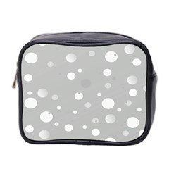 Decorative Dots Pattern Mini Toiletries Bag 2-side by ValentinaDesign