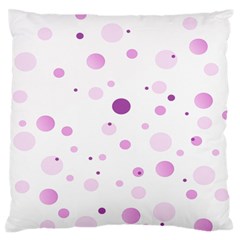 Decorative Dots Pattern Large Flano Cushion Case (one Side) by ValentinaDesign