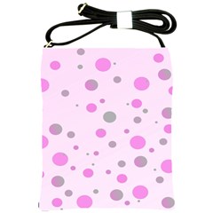 Decorative Dots Pattern Shoulder Sling Bags by ValentinaDesign