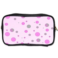 Decorative Dots Pattern Toiletries Bags by ValentinaDesign