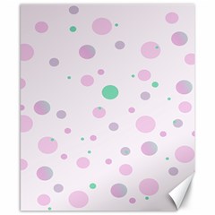 Decorative Dots Pattern Canvas 8  X 10  by ValentinaDesign