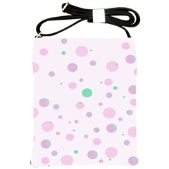 Decorative Dots Pattern Shoulder Sling Bags by ValentinaDesign