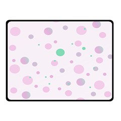 Decorative Dots Pattern Double Sided Fleece Blanket (small)  by ValentinaDesign