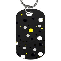 Decorative Dots Pattern Dog Tag (two Sides) by ValentinaDesign