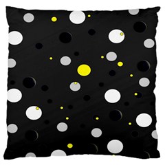 Decorative Dots Pattern Large Cushion Case (two Sides) by ValentinaDesign