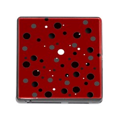 Decorative Dots Pattern Memory Card Reader (square) by ValentinaDesign