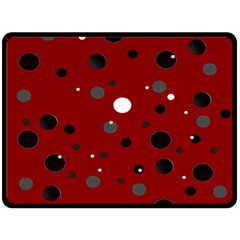 Decorative Dots Pattern Double Sided Fleece Blanket (large)  by ValentinaDesign