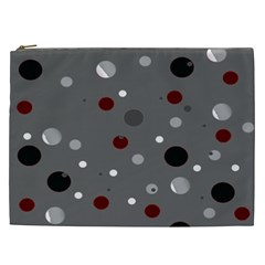 Decorative Dots Pattern Cosmetic Bag (xxl)  by ValentinaDesign