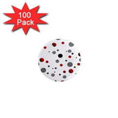 Decorative dots pattern 1  Mini Magnets (100 pack) 