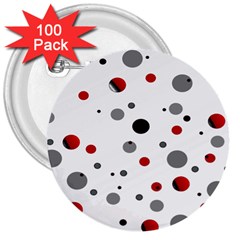 Decorative dots pattern 3  Buttons (100 pack) 
