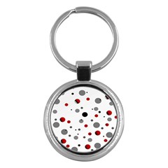 Decorative dots pattern Key Chains (Round) 