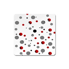 Decorative dots pattern Square Magnet