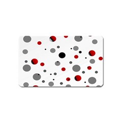 Decorative dots pattern Magnet (Name Card)