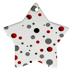 Decorative dots pattern Star Ornament (Two Sides)