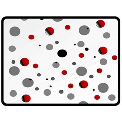 Decorative dots pattern Fleece Blanket (Large) 