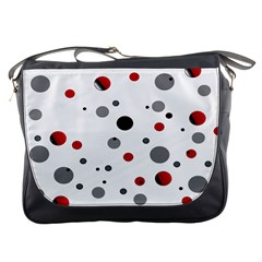 Decorative Dots Pattern Messenger Bags by ValentinaDesign