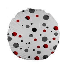 Decorative dots pattern Standard 15  Premium Round Cushions