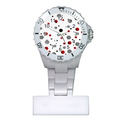 Decorative dots pattern Plastic Nurses Watch