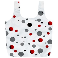 Decorative dots pattern Full Print Recycle Bags (L) 