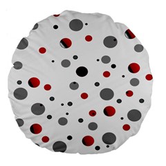 Decorative dots pattern Large 18  Premium Flano Round Cushions
