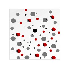 Decorative Dots Pattern Small Satin Scarf (square)