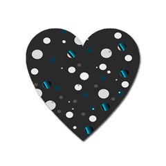 Decorative dots pattern Heart Magnet