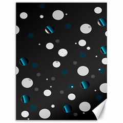 Decorative Dots Pattern Canvas 12  X 16  