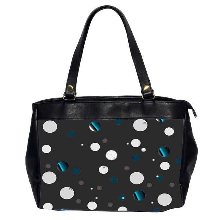 Decorative dots pattern Office Handbags (2 Sides) 