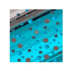 Decorative Dots Pattern Small Satin Scarf (square) by ValentinaDesign