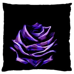 Rose Flower Design Nature Blossom Large Flano Cushion Case (one Side) by Nexatart