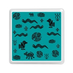 Aztecs Pattern Memory Card Reader (square)  by ValentinaDesign