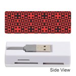 Abstract Background Red Black Memory Card Reader (Stick)  Front