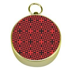 Abstract Background Red Black Gold Compasses by Nexatart