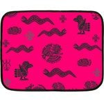 Aztecs pattern Double Sided Fleece Blanket (Mini)  35 x27  Blanket Back