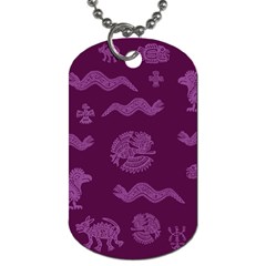 Aztecs Pattern Dog Tag (one Side) by ValentinaDesign