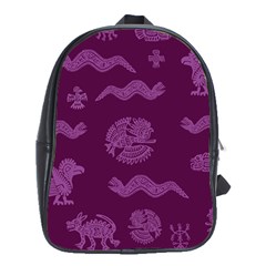 Aztecs Pattern School Bags (xl)  by ValentinaDesign