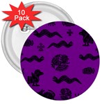 Aztecs pattern 3  Buttons (10 pack)  Front